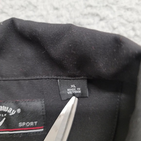 Callaway‎ Jacket Mens XL Blue Black Golf 1/4 Zip Sport Outdoors Classic Fleece - Picture 11 of 15